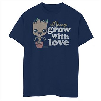 Boys 8-20 & Husky Guardians of the Galaxy Baby Groot All Things Grow With Love Graphic Tee