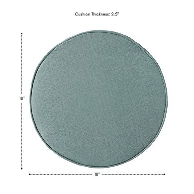 Greendale Home Fashions Outdoor Round Chair Pad 2-Pack
