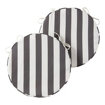 Greendale Home Fashions Outdoor Round Chair Pad 2-Pack