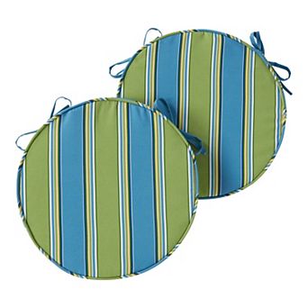 Greendale Home Fashions Outdoor Round Chair Pad 2-Pack