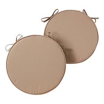 Greendale Home Fashions Outdoor Round Chair Pad 2-Pack