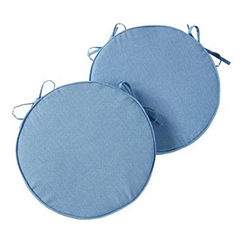 Greendale Home Fashions Outdoor Round Chair Pad 2-Pack