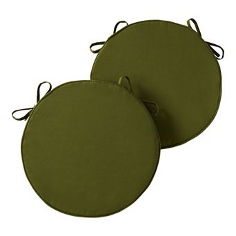 Greendale Home Fashions Outdoor Round Chair Pad 2-Pack