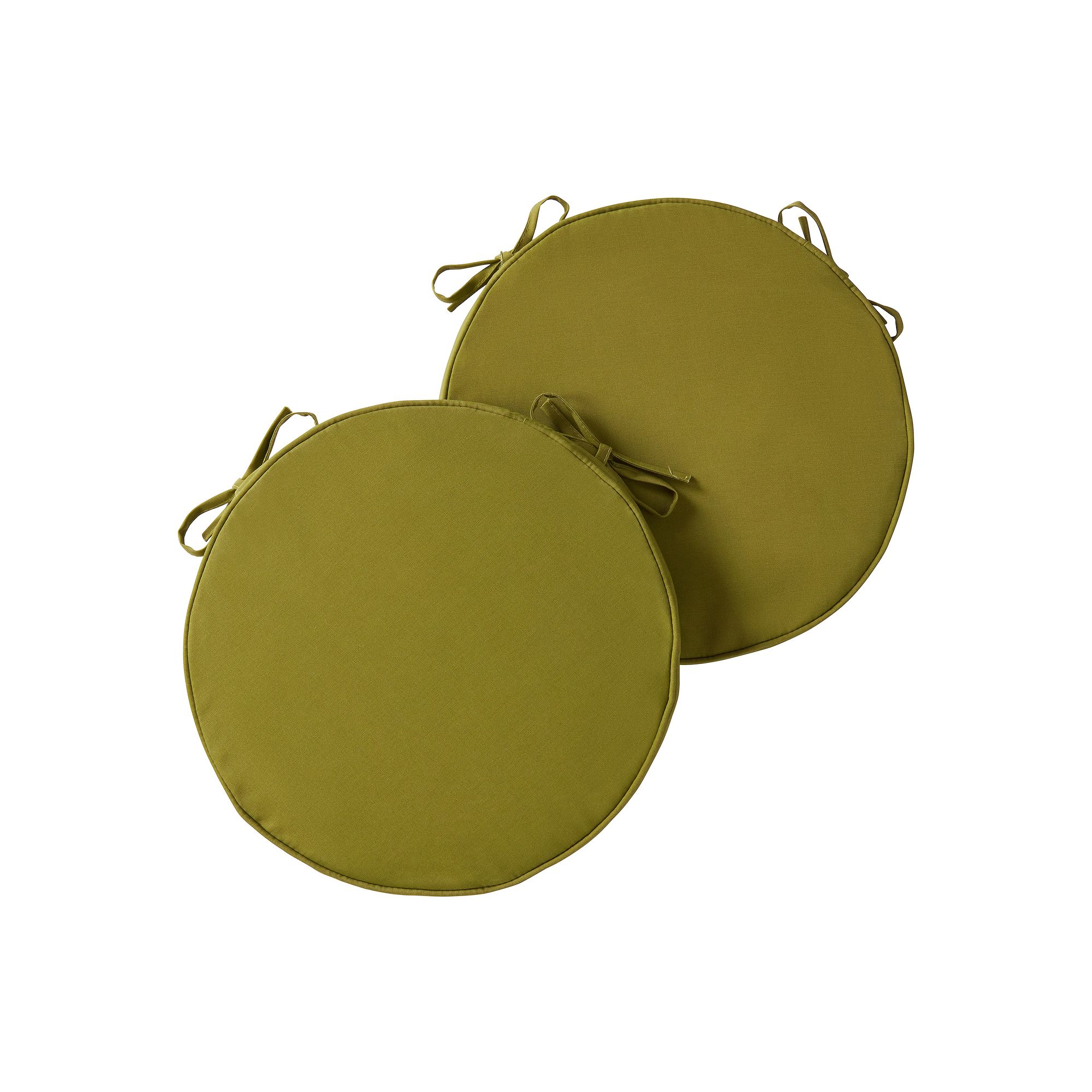 Greendale Home Fashions Outdoor Round Chair Pad 2-Pack