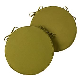 Greendale Home Fashions Outdoor Round Chair Pad 2-Pack