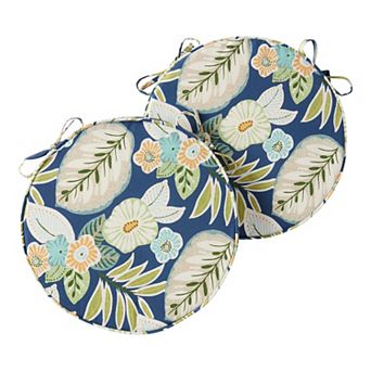 Greendale Home Fashions Outdoor Round Chair Pad 2-Pack