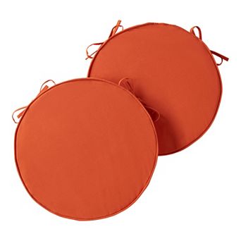 Greendale Home Fashions Outdoor Round Chair Pad 2-Pack