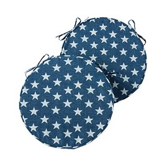 Greendale Home Fashions Outdoor Round Chair Pad 2-Pack