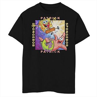 Boys 8-20 Husky Nickelodeon SpongeBob SquarePants Patrick And Nickelodeon SpongeBob Box Up Graphic Tee