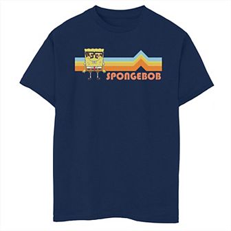 Boys 8-20 Husky Nickelodeon SpongeBob SquarePants Retro Sunglasses Stripes Graphic Tee
