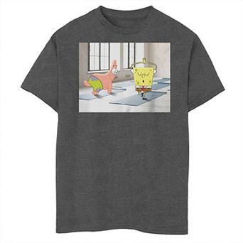 Boys 8-20 Husky Nickelodeon SpongeBob SquarePants Patrick Star Yoga Poses Graphic Tee