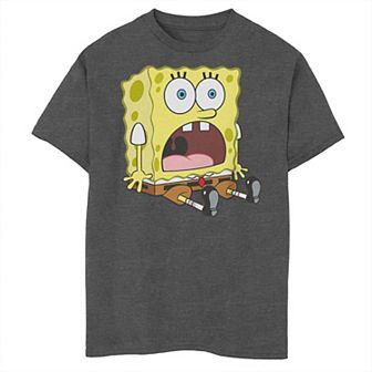 Boys 8-20 Husky Nickelodeon SpongeBob SquarePants Nickelodeon SpongeBob Sitting and Screaming Graphic Tee