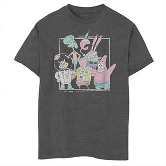 Boys 8-20 Husky Nickelodeon SpongeBob SquarePants Bikini Bottom Gang Box Graphic Tee