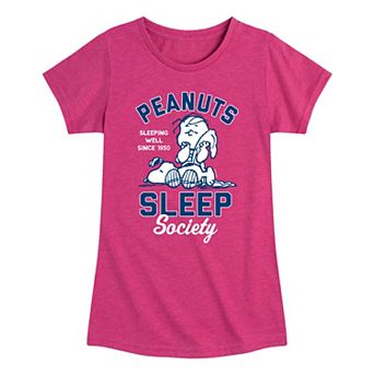 Girls 7-16 Peanuts Sleep Society Graphic Tee