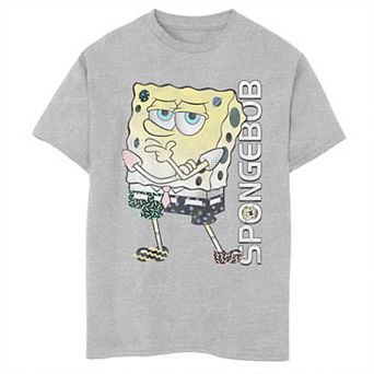 Boys 8-20 Husky Nickelodeon SpongeBob SquarePants 80s Patterns Graphic Tee