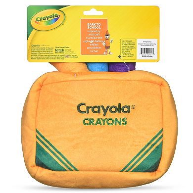 Crayola Crayon Burrow Plush Squeaker Pet Toy
