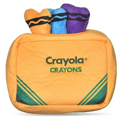 Crayola Crayon Burrow Plush Squeaker Pet Toy