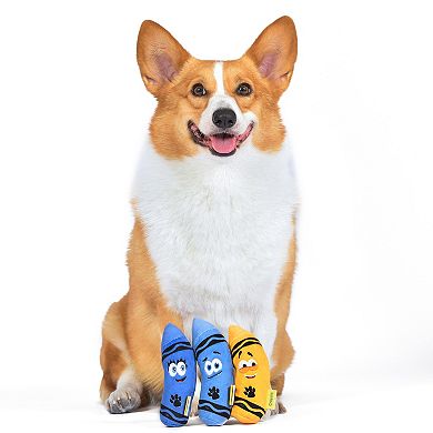 Crayola Aromatherapy Scented Crayon Plush Squeaker Pet Toy Set
