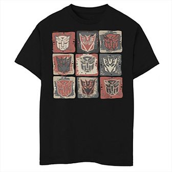Boys 8-20 Husky Transformers Rise Of The Beasts Cave Painting Style Emblems Graphic Tee