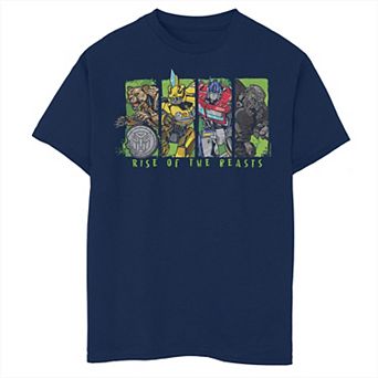 Boys 8-20 Husky Transformers Rise Of The Beasts Characters Banners Graphic Tee