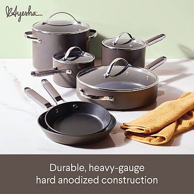 Ayesha Curry Hard Anodized Collection 10-pc. Nonstick Cookware Set