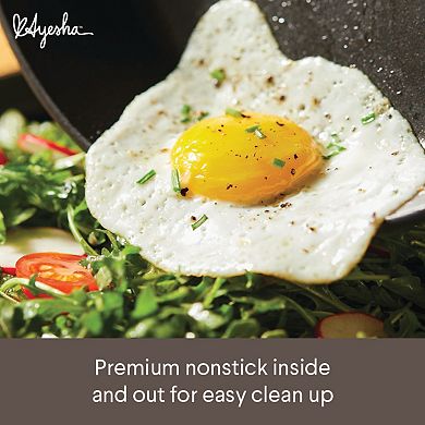 Ayesha Curry Hard Anodized Collection 12.25-in. Nonstick Deep Frying Pan with Lid