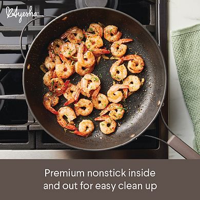 Ayesha Curry Hard Anodized Collection 12.25-in. Nonstick Deep Frying Pan with Lid