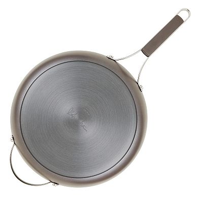 Ayesha Curry Hard Anodized Collection 12.25-in. Nonstick Deep Frying Pan with Lid