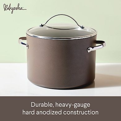 Ayesha Curry Hard Anodized Collection 10-qt. Nonstick Stockpot with Lid