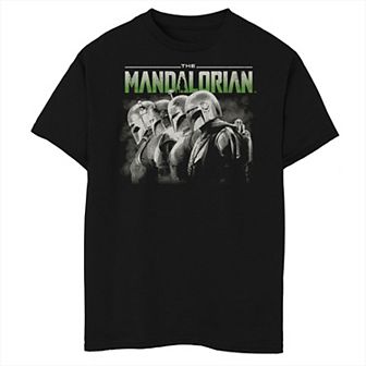 Boys 8-20 Husky The Mandalorian Bounty Hunters Line Up Graphic Tee