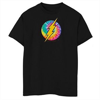 Boys 8-20 Husky DC Comics The Flash Tie Dye Logo Graphic Tee