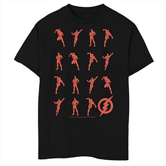 Boys 8-20 Husky DC Comics The Flash Action Pose Silhouettes Graphic Tee