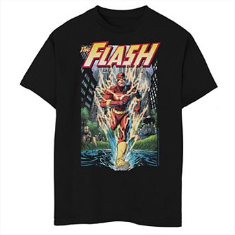 Boys 8-20 Husky DC Comics The Flash Modern Comic Cover Graphic Tee