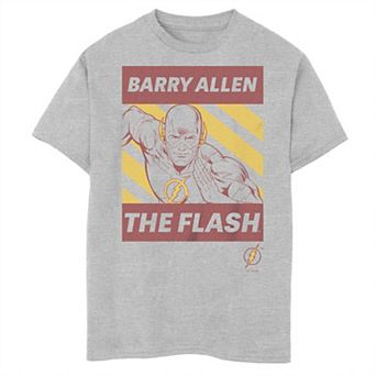Boys 8-20 Husky The Flash Barry Allen Box Lightning Bolt Logo Graphic Tee