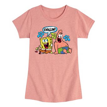 Girls 7-16 SpongeBob SquarePants Chilin Graphic Tee