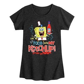 Girls 7-16 SpongeBob SquarePants Ketchup Graphic Tee