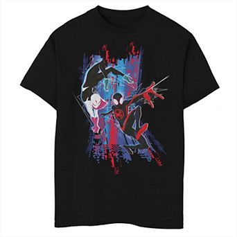 Boys 8-20 Spiderman Across The Spider Verse Spiderman And Spider Gwen Tee