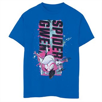 Boys 8-20 Spiderman Across The Spider Verse Spider Gwen Splatter Poster Tee