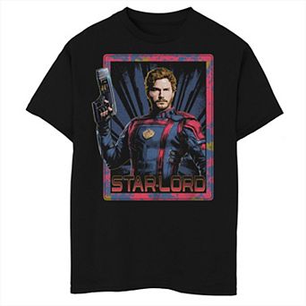 Boys 8-20 Guardians Of The Galaxy Vol. 3 Star-Lord Card Graphic Tee