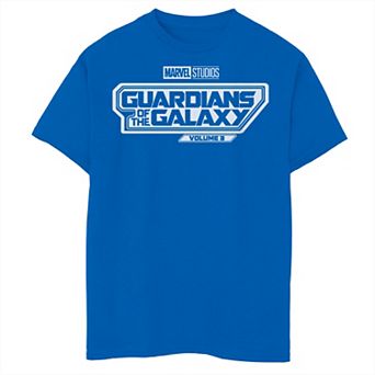 Boys 8-20 Guardians Of The Galaxy Vol. 3 Title Logo Tee
