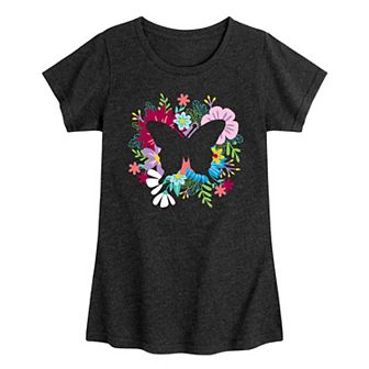 Girls 7-16 Negative Space Butterfly Graphic Tee