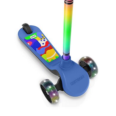 Crayola Kids Customizable 3-Wheel Kick Scooter