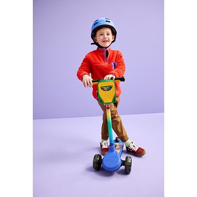 Crayola Kids Customizable 3-Wheel Kick Scooter