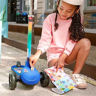 Crayola Kids Customizable 3-Wheel Kick Scooter