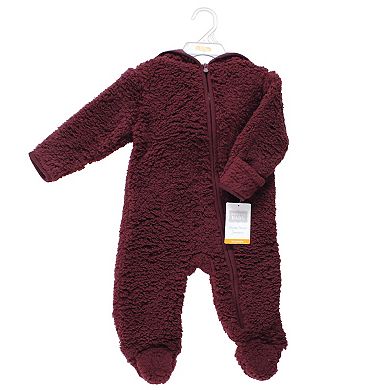 Hudson Baby Faux Shearling Bunting 1pk, Burgundy