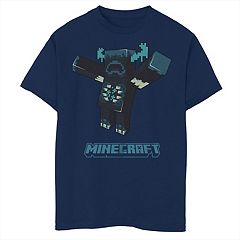 Girl's Minecraft Icons Logo Graphic Tee Light Pink X Large