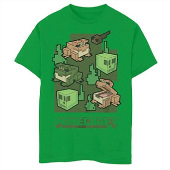 Boys 8-20 Minecraft Wild Frogs Tadpole Graphic Tee