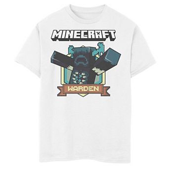 Boys 8-20 Minecraft Warden Badge Graphic Tee