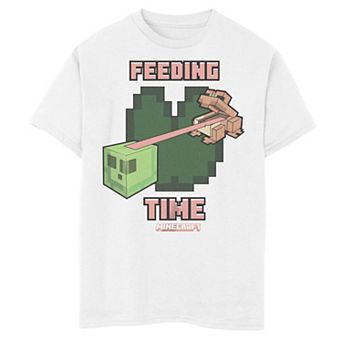 Boys 8-20 Minecraft Frog Feeding Time Graphic Tee