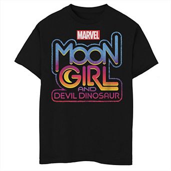 Boys 8-20 Marvel Moon Girl and Devil Dinosaur Main Logo Graphic Tee